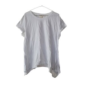 Vintage Style & Company White 100% Cotton Tee Made In India Size Large